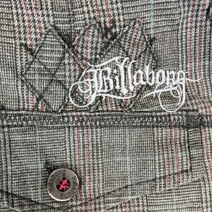 Vintage‎ Billabong Plaid Dress Pants Mens 33X31 Embroidered surfer skater beach